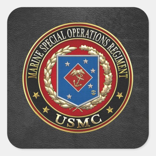 Sticker Carré Régiment d'opérations spéciales marines (MSOR) [3D (Devant)