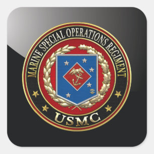 Sticker Carré Régiment d'opérations spéciales marines (MSOR) [3D