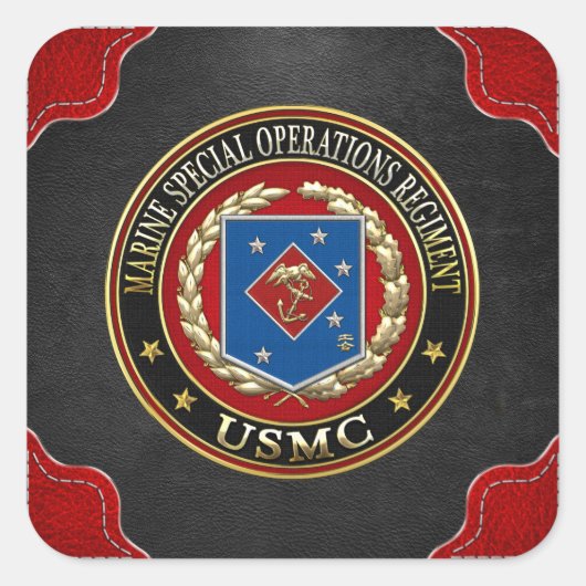 Sticker Carré Régiment d'opérations spéciales marines (MSOR) [3D (Devant)