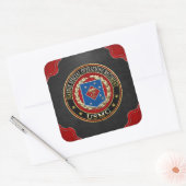 Sticker Carré Régiment d'opérations spéciales marines (MSOR) [3D (Enveloppe)