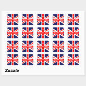 Sticker Carré Règle Britannia ! - Drapeau britannique+60 pour Ju (Feuille)