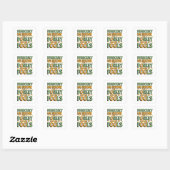Sticker Carré Règle de la carte (Feuille)