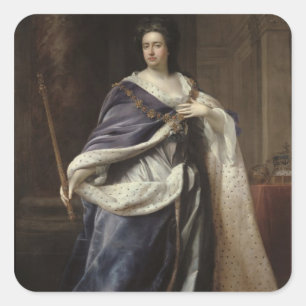 Sticker Carré Reine Anne, 1703