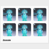 Sticker Carré Reine des neiges (Feuille)