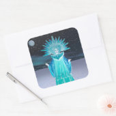 Sticker Carré Reine des neiges (Enveloppe)