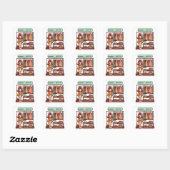 Sticker Carré Reine Thrift (Feuille)