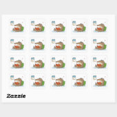 Sticker Carré Réinitialisation du dimanche | Fourmilier (Feuille)