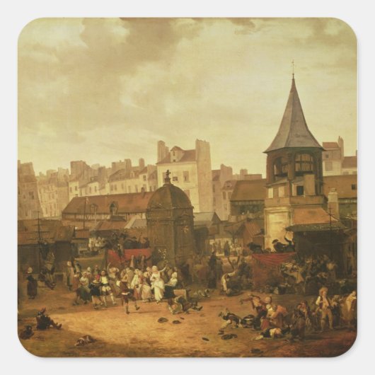 Sticker Carré Réjouissez-vous aux Halles (Devant)