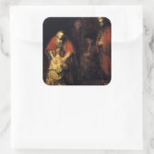 Sticker Carré Rembrandt - Le retour du fils prodigue (Sac)