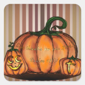 Sticker Carré Remercie le Seigneur (Devant)