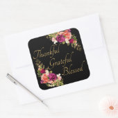 Sticker Carré Remerciements à la bienheureuse foi chrétienne des (Enveloppe)