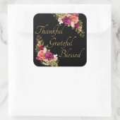 Sticker Carré Remerciements à la bienheureuse foi chrétienne des (Sac)