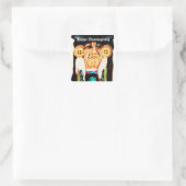 STICKER CARRÉ REMERCIER NATIVE AMERICAN (Sac)