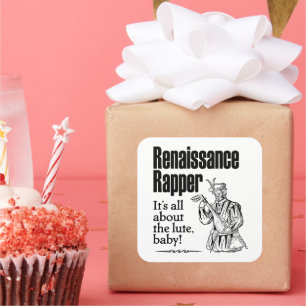 Sticker Carré Renaissance Rapper