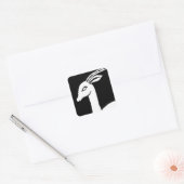 Sticker Carré Renard vintage (Enveloppe)