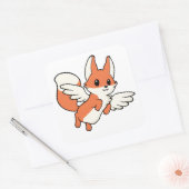 Sticker Carré Renard Volant (Enveloppe)