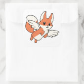 Sticker Carré Renard Volant (Sac)