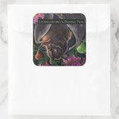 Sticker Carré Renard volant Livingstone (Sac)