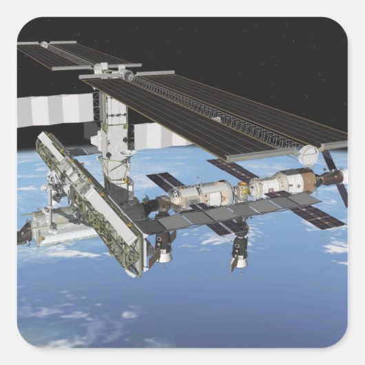 Sticker Carré Rendu de l'artiste (Devant)