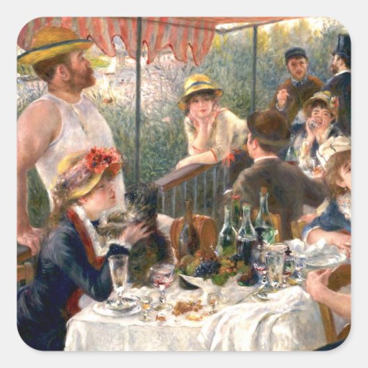 Sticker Carré Renoir French Luncheon Booking Party (Devant)