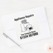 Sticker Carré Réparations d'appareils domestiques (Enveloppe)