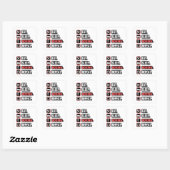 Sticker Carré Répéter la boîte de nuit (Feuille)