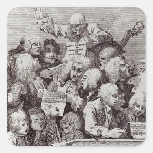 Sticker Carré Répétition de l'Oratorio de Judith, 1734 (Devant)