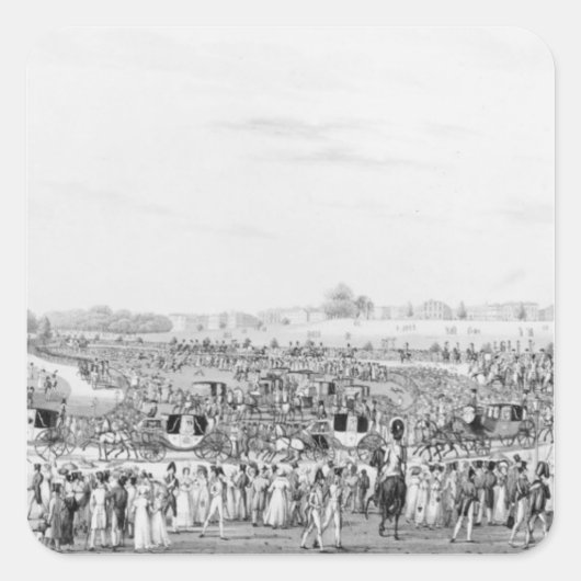 Sticker Carré Représentation correcte de la société (Devant)