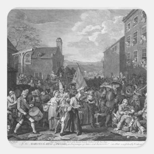 Sticker Carré Représentation de la Marche des Gardes