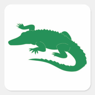 Sticker Carré Reptile d'alligator crocodile