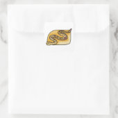 Sticker Carré Reptile de serpent (Sac)