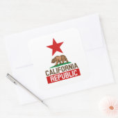 Sticker Carré République de Californie (Enveloppe)