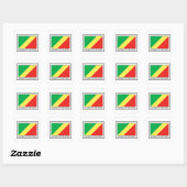 Sticker Carré République du Congo (Feuille)