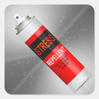 Sticker Carré Répulsif au stress.