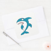 Sticker Carré Requin (Enveloppe)
