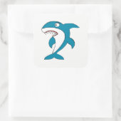 Sticker Carré Requin (Sac)