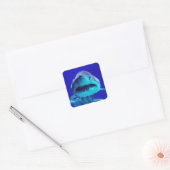 Sticker Carré Requin tigre (Enveloppe)
