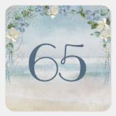 Sticker Carré Réseau Naution et Arche pour le 65e Anniversaire (Devant)