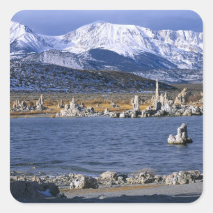 STICKER CARRÉ RÉSERVE NATURELLE ÉTATIQUE DE TUFA DU LAC MONO,