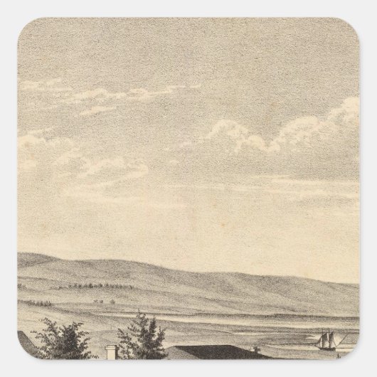 Sticker Carré Résidence de Dixon (Devant)