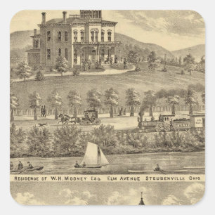 Sticker Carré Résidence de WH Mooney