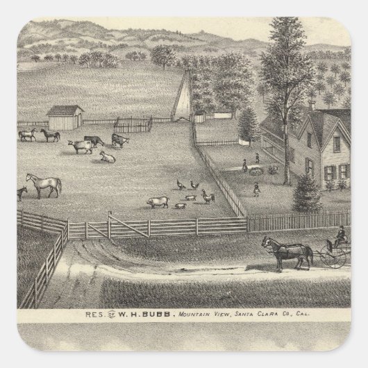 Sticker Carré Résidences Bubb (Devant)