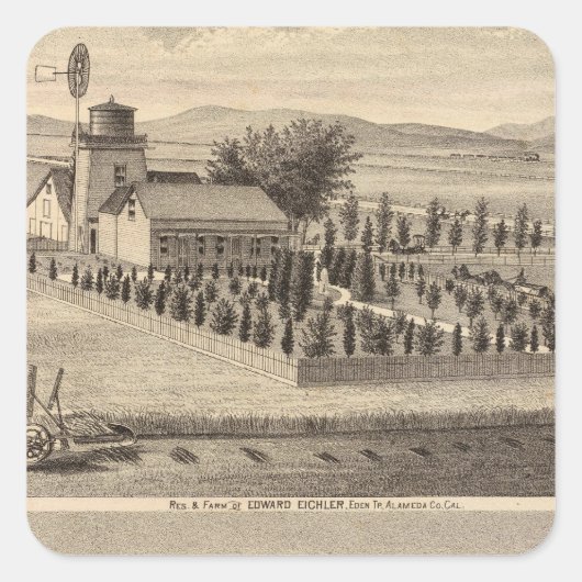 Sticker Carré Résidences Eichler, Meyer (Devant)