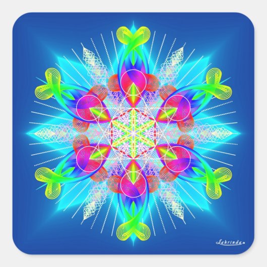 Sticker Carré Respirer, Respirer (Devant)