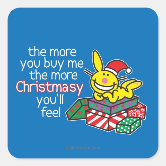 Sticker Carré Ressentez Christmasy (Devant)