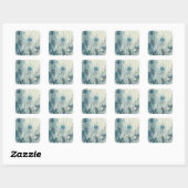 Sticker Carré Ressort bleu (Feuille)