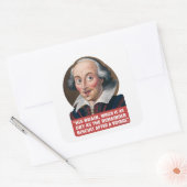 Sticker Carré Reste Biscuit Voyage - Insulte Shakespeare (Enveloppe)