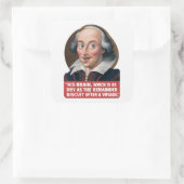 Sticker Carré Reste Biscuit Voyage - Insulte Shakespeare (Sac)