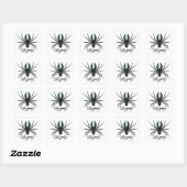 Sticker Carré Restez Éffrayant Halloween Spider (Feuille)