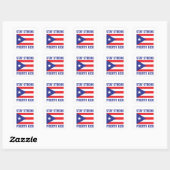 Sticker Carré Restez fort Porto Rico (Feuille)